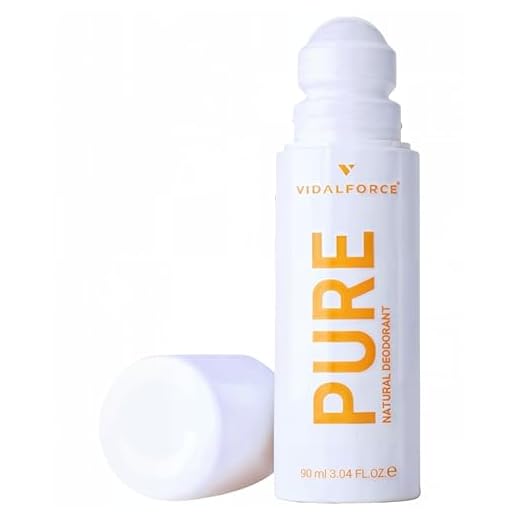 PURE Desodorante Mujer Sin Aluminio I Fragancia Vainilla I XXL 90ml Desodorante Natural Sin Quimicos en Roll on 100% Natural y 71% BIO con 100/100 en Yuka I Desodorante Sin Aluminio Ni Parabenos