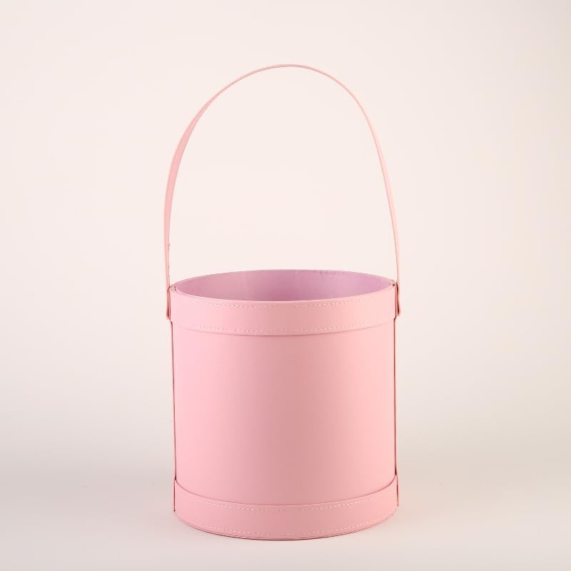 多目的レザー素材ホームマガジン収納バケツギフト、お菓子、おやつ、ホリデーフード、フルーツ、パン、お菓子、ホームツール、花、結婚式用(