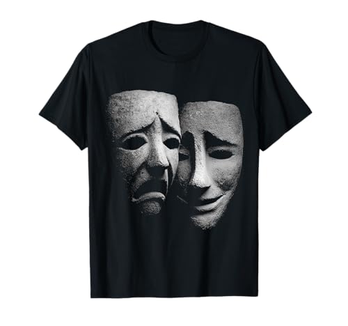 Drama Comedy Tragedy Theatre Happy Sad Mask T-Shirt
