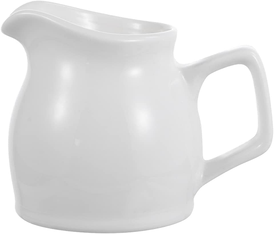 Sauce Boat Dispenser di sciroppo per la Salsa di Salsa per la Schiuma di Latte in Porcellana Piccola brocca per la Cucina di casa 100 ml Salsiera piattino