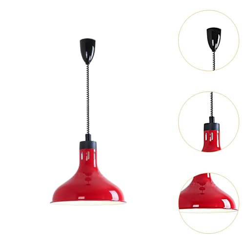 Lampe chauffante buffet rouge rétractable E27 contre les plats froids - 6