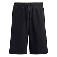adidas Sportswear Future Icons Logo Kids' 8-Inch Shorts, Black/Black, 11-12 Years