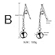 LZMYZ Edelstahl 1 Paar Nippelklemmen mit Gewicht Kugeln Brustwarzen Klemmen SM Sexy Nippel Clamps Set Nippel Stretcher Klitoris Schamlippen Brust Clip Bondage Erotik Sex Toys Für Frauen(E)