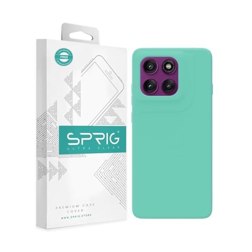 SPRIG Compatible with Moto Edge 60 Premium SilkTone Back Cover Drop Tested Shock Proof Mobile Case for Men, Women, Boys and Girls with Camera Protection (Turquoise Blue) Deal