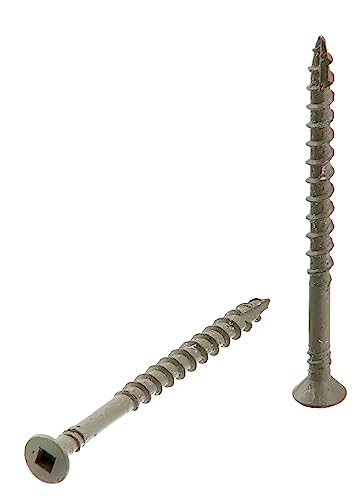 Senco Tornillos para madera exteriores 8x3 pulgadas cabeza cuadrada, pack 800 unidades miniatura 3