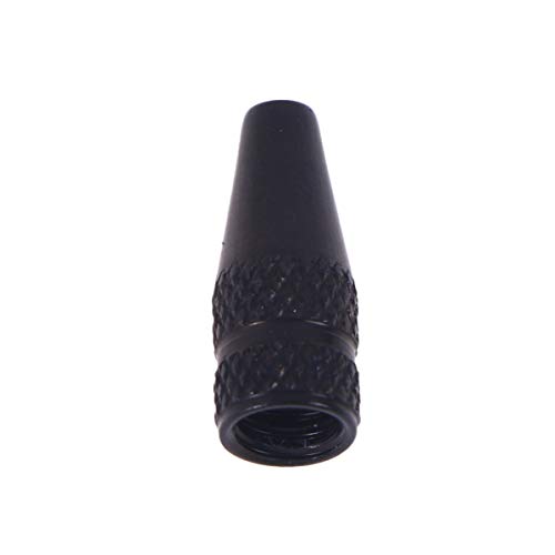 Zerodeko 6 Pcs Black Aluminum Alloy Bike Tire Caps for French Valves Anti-Rust Dust Covers with Smooth Thread Easy to Install Sealing Protection for Road and Mountain Bikes miniatura 2