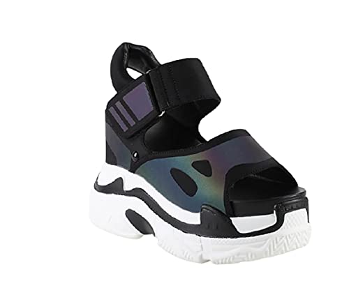 Anthony Wang Women's Open Toe Platform Wedge Sandals