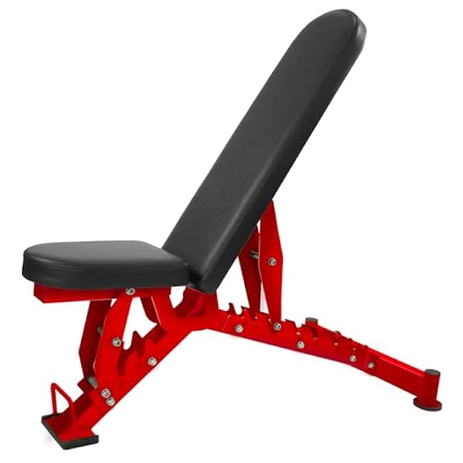 Adjustable Weight Bench, 1300LBS Weight Capacity Heavy-Duty Strength Training Bench, 8 Backrest & 3 Sitting Positions, Flat/Incline/Decline/Upright for Full Body Workout for Home Gym Dumbbell Exercise