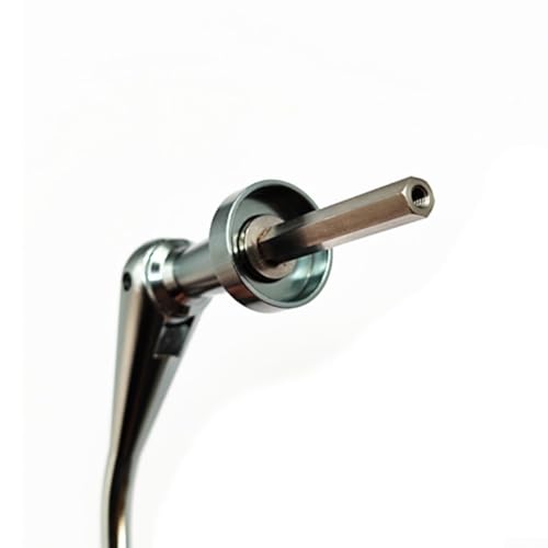 Poignée de moulinet carbone 106,4 mm avec bouton métal pour une rotation fluide
