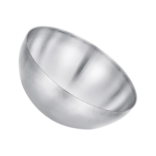 TOBBOMEY Ciotola in Acciaio Inossidabile 15 Cm Monostrato, Contenitore per Alimenti e Ciotola per Insalata Bordi Lisci, Pratica per Riso, Noodles e Frutta, Uso Domestico