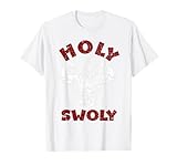 Holy Swoly Jesus Christian Gym Workout Tee Weightlifting T-Shirt