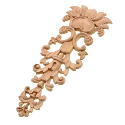 Cadre d'applique en bois sculpté floral pour meuble vintage accessoires de décoration maison LVTFCO