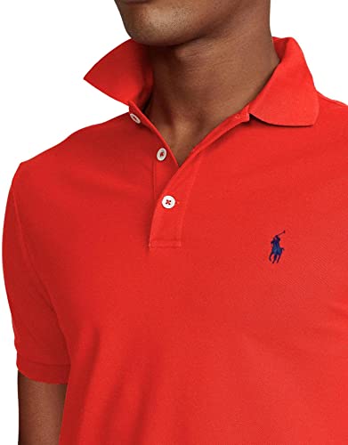 Image of POLO RALPH LAUREN Men's Classic Fit Polo Shirt, (Spring /Summer 2022) African Red, Large