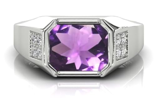 Bague en améthyste Katela artisanale en argent pour un style unique