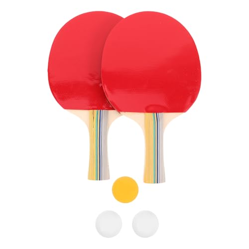 Set de raquettes de tennis de table en bois brut et antidérapant pour le jeu