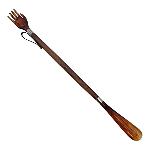 Delfa Bijoux - Chaussure - 57 cm - Chaussure avec poignée en bois marron, marron, 56 Cover