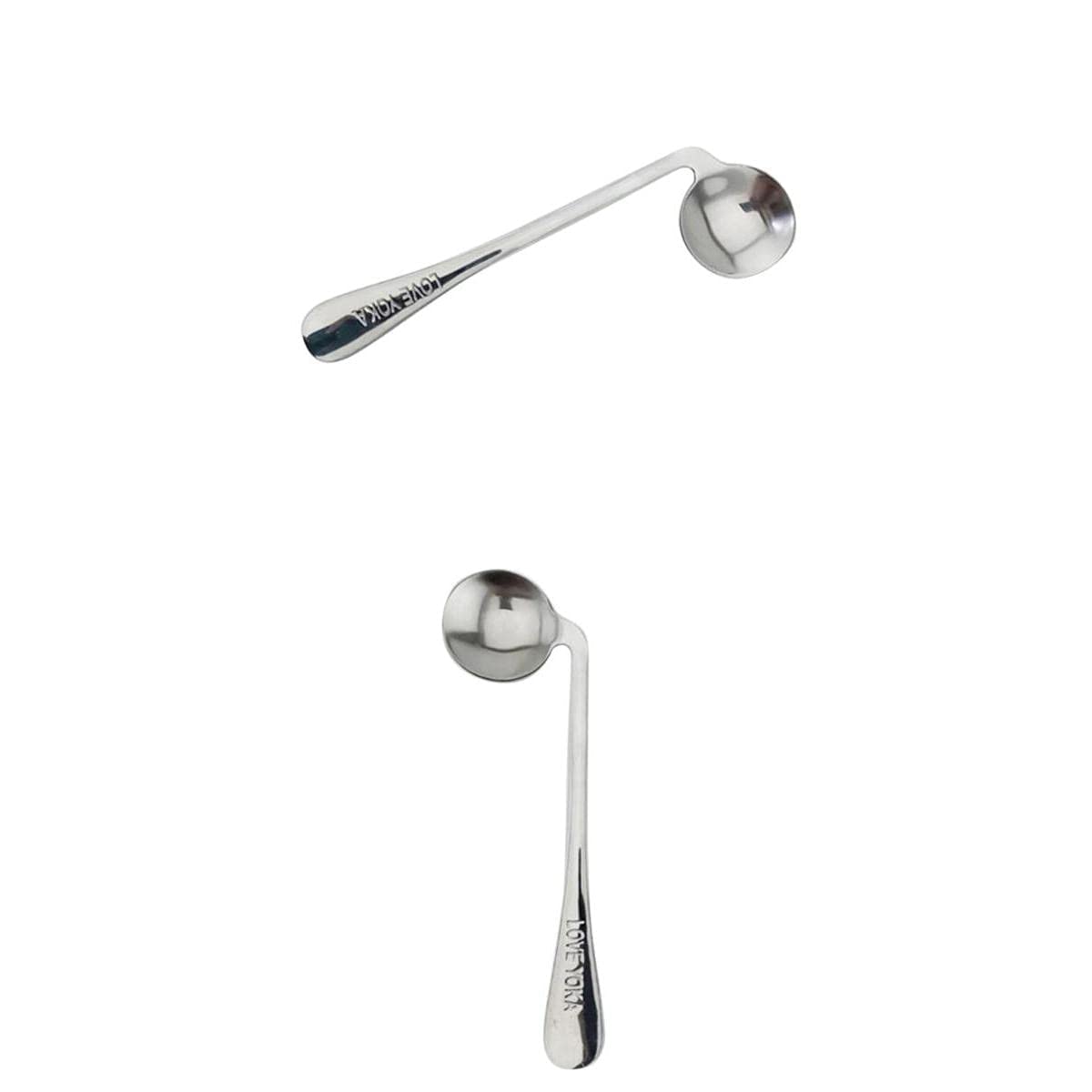 WIPPWER 2 Piezas de Utensilios adaptativos Cucharas en ángulo curvadas Utensilios de for Comer Cubiertos for temblores de Manos, Artritis, Parkinson o Uso de Ancianos