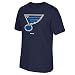 NHL St. Louis Blues Men's Jersey Crest Tee, Small, Navy