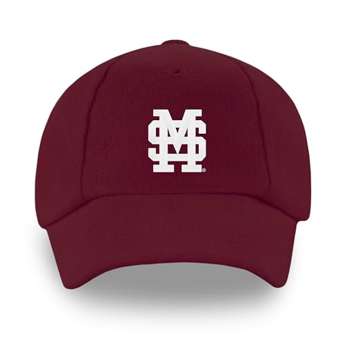 Creative Knitwear Mississippi State Bulldogs Toddler Unisex Baseball Cap Maroon Embroidered Logo - Size 12-24 Months