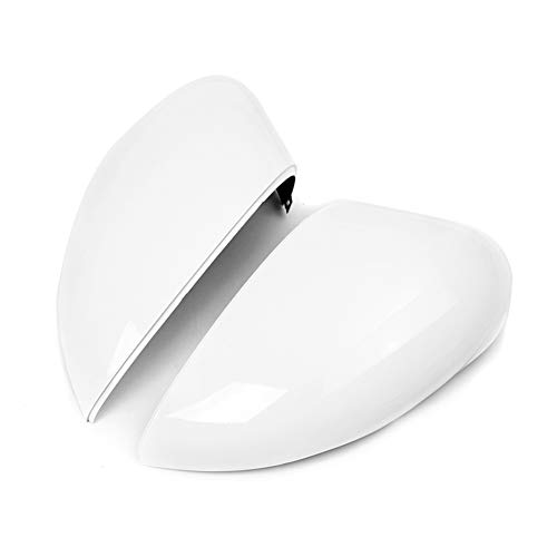 Carcasa Espejo Retrovisor Para Coche,LSGGTIM Cubierta De La Carcasa Del Espejo Retrovisor Brillante Tapa De La Cubierta Del Espejo Retrovisor Lateral,Para Ford Fiesta Mk7,(Blanco) Cover