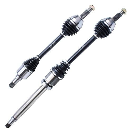 Image of Detroit Axle - Front 2pc CV Axles for 00-11 Ford Focus, 2 CV Axle Shafts Assembly 2000 2001 2002 2003 2004 2005 2006 2007 2008 2009 2010 2011 Replacement