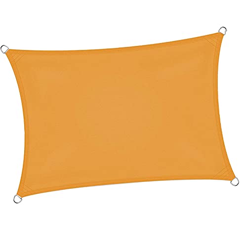 Voile d'ombrage rectangulaire 3x3m en toile tendue pour terrasse