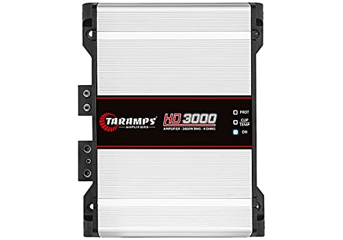 Taramps 900187 Class D HD 3000 Watt RMS 1 Ohms Automotive Sound Systems Mono Full Range Speaker Amplifier with Built in Thermal Management Fan