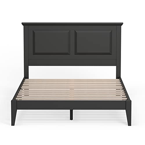 Glenwillow Home Cottage Style Solid Wood Platform Bed In Full - Ebony (Black) #TOP3