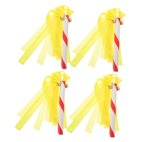 OSOLADY 4Pcs Cheerleading Pompoms Thunder Sticks Bright Props for Parties Sports Events and Celebrations Lightweight Easy to Handle for Adults