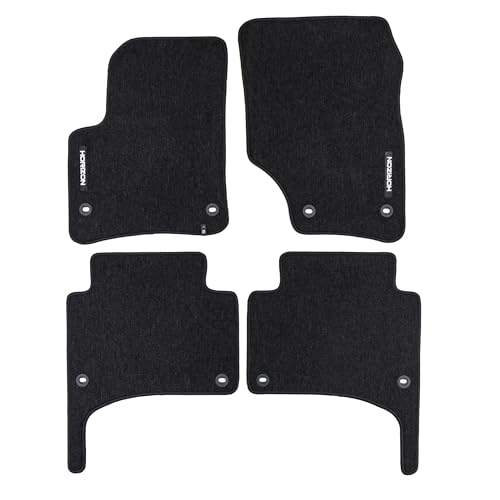 FROGUM Horizon Tapis Auto Velour Moquette pour Porsche Cayenne I 2002-2010, pour Volkswagen Touareg I 2002-2010| Inodores | avec Fixations | Pratiques et élégants