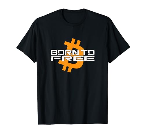Bitcoin nació para ser libre BTC Satoshi Sats Plebs Crypto Hodl Camiseta