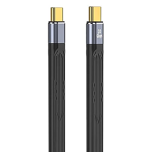 ETZIN 10 Gbps Usb C To Usb C Cable 100W,10Gbps Data Transfer Pd Fast Charging 3.1 Gen 2 Type C To Type C Male Short Cable For Type c Device(Epl-1035TC 10Gbps), Black.