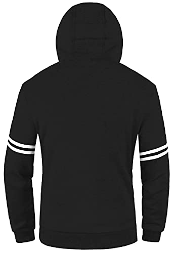 Chrisuno Men's Soft Fleece Fashion Hooded Sweatshirt Zip Up Sports Sweater Hoodie Jacket2