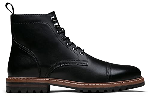 Image of Jousen Mens Boots Premium Leather Cap Toe Casual Boots Chukka Dress Boots for Men