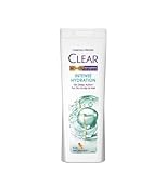 Clear Anti-Dandruff Intense Hydration Shampoo for Women, 360 ml – Deep Hydrating & Scalp-Care Formula with Niacinamide, Dandruff Control & Moisture Balance for All Hair Types PACK OF 4