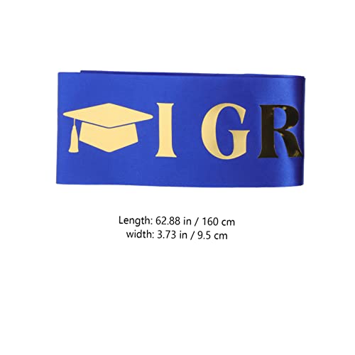 PRETYZOOM 5 sets 2023 Princess Party Supplies Glittered Supply Graduation for Satin Crown Graduates