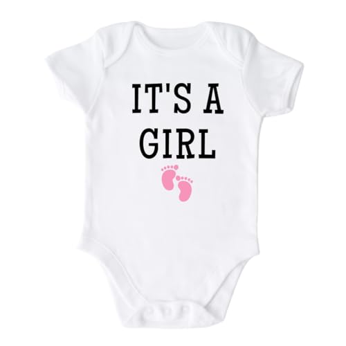 Its A Girl Gender Reveal Cute Baby Bodysuit Kids & Toddler T-Shirt - Funny Outfit for Girls Boys Baby Shower Foodie Tee