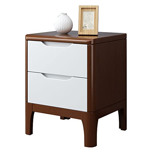 JHSLXD Gabinete De Almacenamiento De Estilo De Cajón De Dormitorio De Mesita De Noche Creativa Mesita De Noche De Madera Maciza De 2 Capas Muebles Decorativos Multifunción 49CM,Style d,30 * 40 * 49CM Cover
