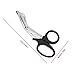 ERYUE Precise Diving Scissors Professional Stainless Steel Fishing Net Shear for Underwater Escape Rope Diving Shear Applicable for Scuba DiversMaterial:Stainless Steel