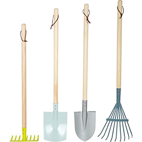Small Foot Set d'outils de Jardinage en Bois et en métal, Jouets de Jardinage à partir de 3 Ans, 12389