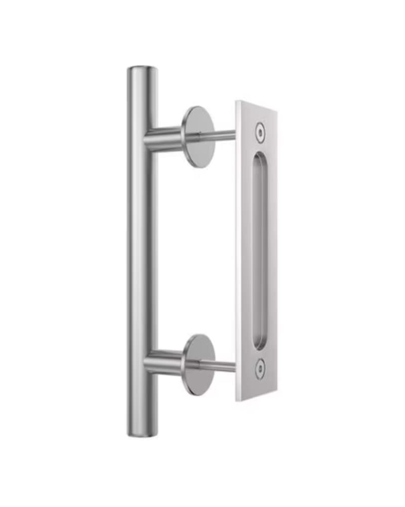 Custom Service HardwareSatin Nickel Barn Door Handle/Pull