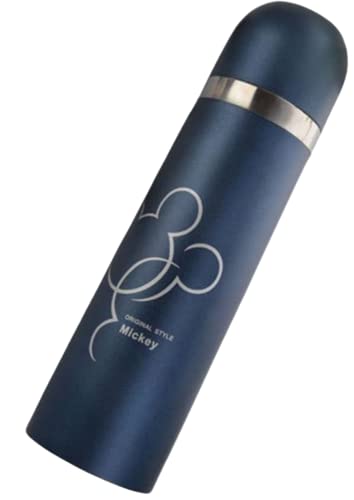 Edelstahl Thermoskanne Flamingo Design 500ml 0,5l Liter für kalte und warme Getränke. Hält lange warm und kalt. Isolierkanne Thermosflasche Wasserflasche für Kinder Mädchen Trinkflasche (Blau) Cover
