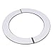 Stainless Steel Pipe Cover with Split Design for Easy Installation, Decorative Wall Sleeve for Gas Water Heater, Shower, and Plumbing Pipes, Silver Rosette Faceplate(160mm)