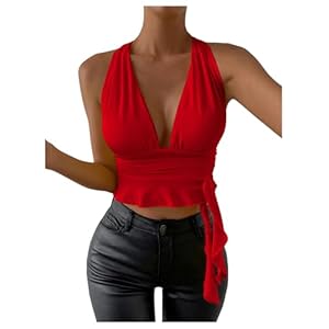 SOLY HUX Women’s Sexy Deep V-...