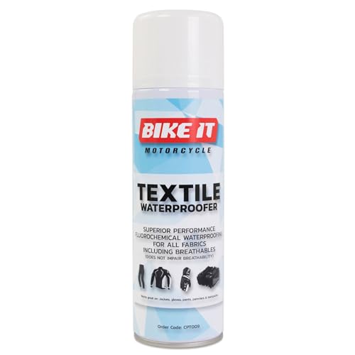 Bike It Motorcycle Textile Waterproofer And Protector Spray-On Waterproofer For Motorcycle & Outdoor Clothing 300ml