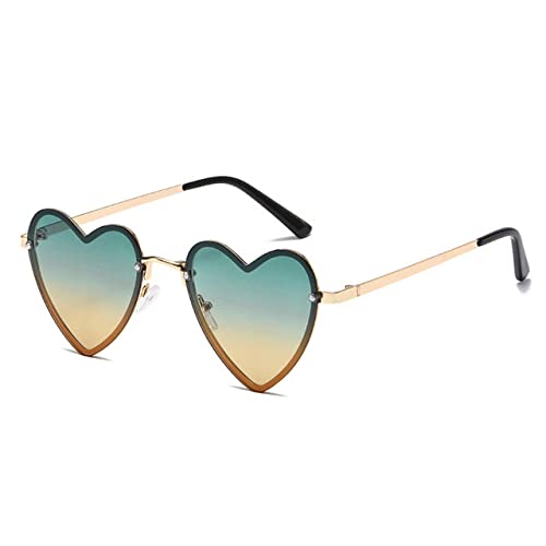 Lunettes de soleil sans monture cœur protection UV400