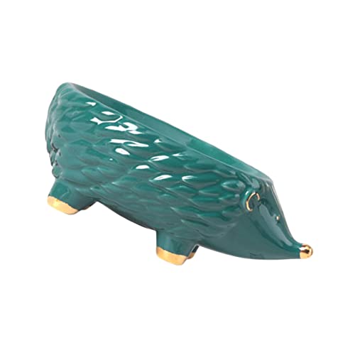 Ciieeo Unique Hedgehog Soap Box Ceramic Drainage Bathroom Supply