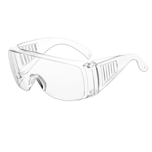 6 Unidades Gafas de Proteccion con Lentes, Gafas de Seguridad Transparentes, Gafas Proteccion Trabajo Antipolvo y Antivaho para Experimentos, Gafas de Seguridad Laboratorio Industria Agricultura