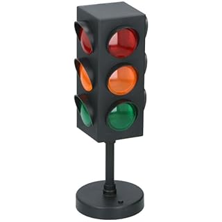 UMKY Desktop Traffic Light Toy Road Light Safety Sensory Simulation Pretend Play for Kids Early Educational Playset for Boys and Girls