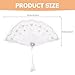 Milisten Lace Decorative Folding Fan with Rhinestone Pearls Wedding Hand Fan for Brides for Dance and Fashion Events